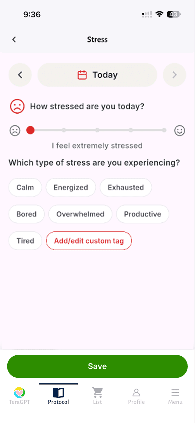 Stress protocol
